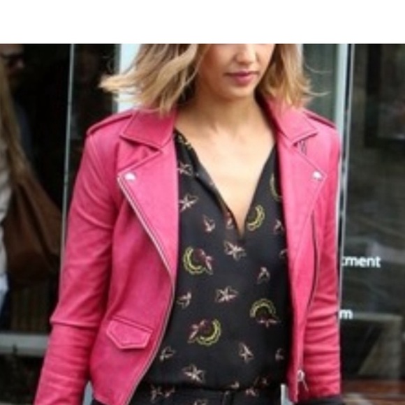 Iro asheville jacket size 38 fushia - Picture 3 of 7